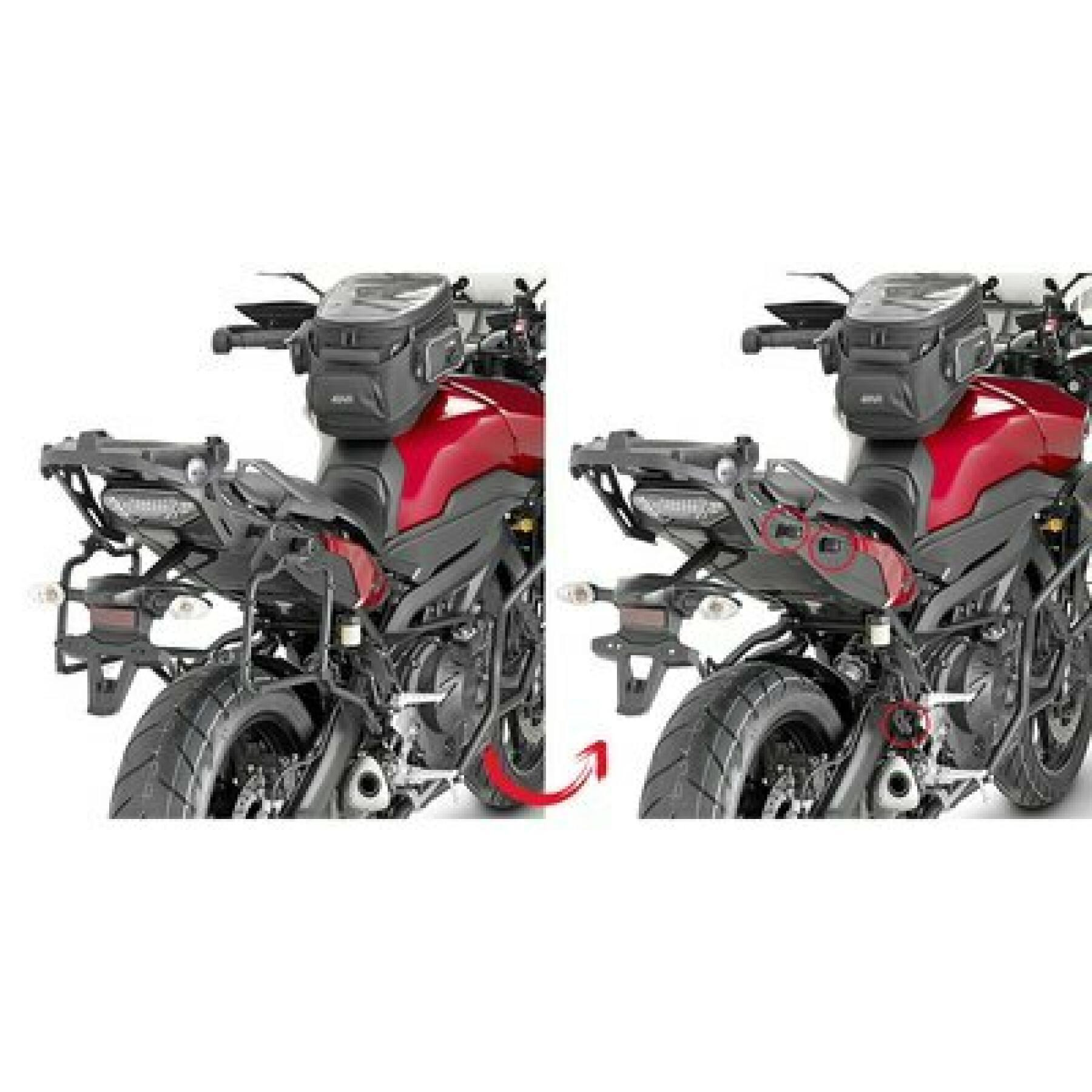 Motorrad-Seitenkofferhalter schnell Givi Monokey Yamaha Mt-09 Tracer (15 À 17)