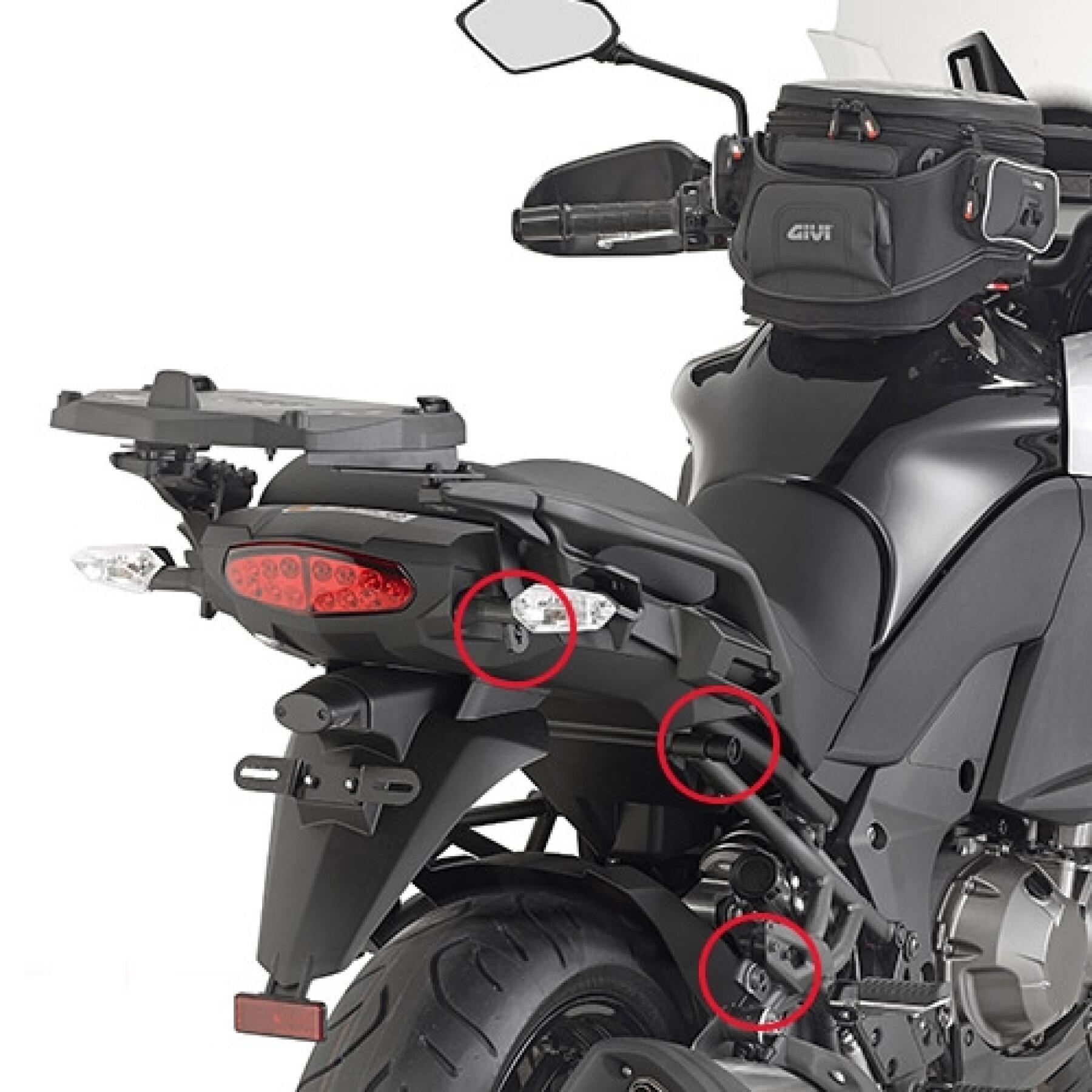 Motorrad-Seitenkofferhalter schnell Givi Monokey Kawasaki Versys 1000 (15 À 16)