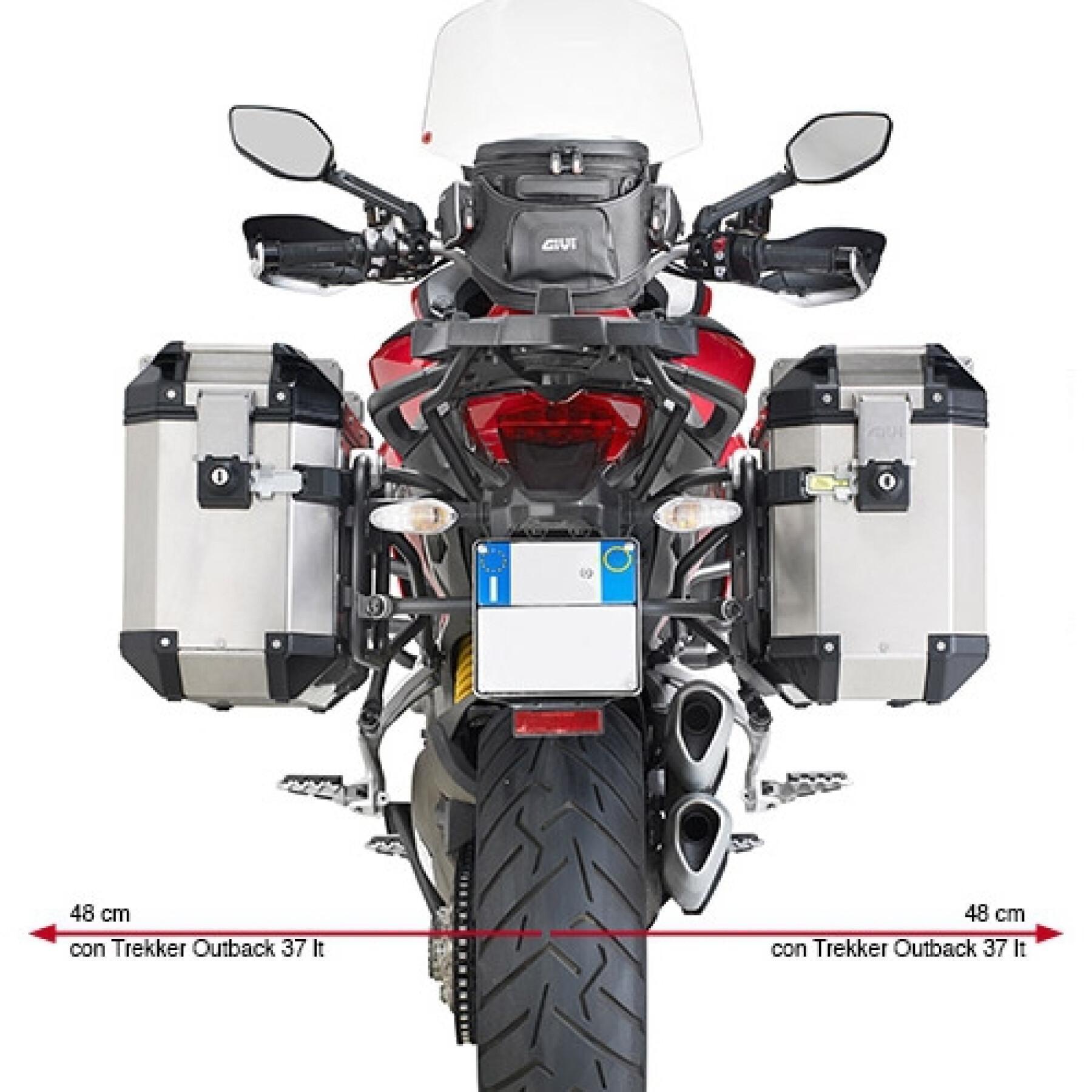 Motorrad-Seitenkofferhalter Givi Monokey Cam-Side Ducati Multistrada 1200 (15 À 18)