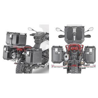 Motorrad-Seitenkofferhalter schnell Givi Pl One Fit Givi Monokey Cam-Side Moto Guzzi V85 Tt (19 À 21)